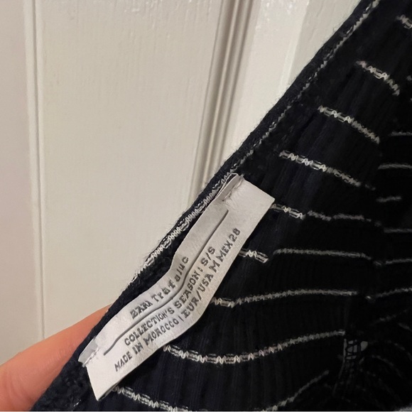 Zara Halter Bodysuit (Navy with stripes) - Picture 2 of 3